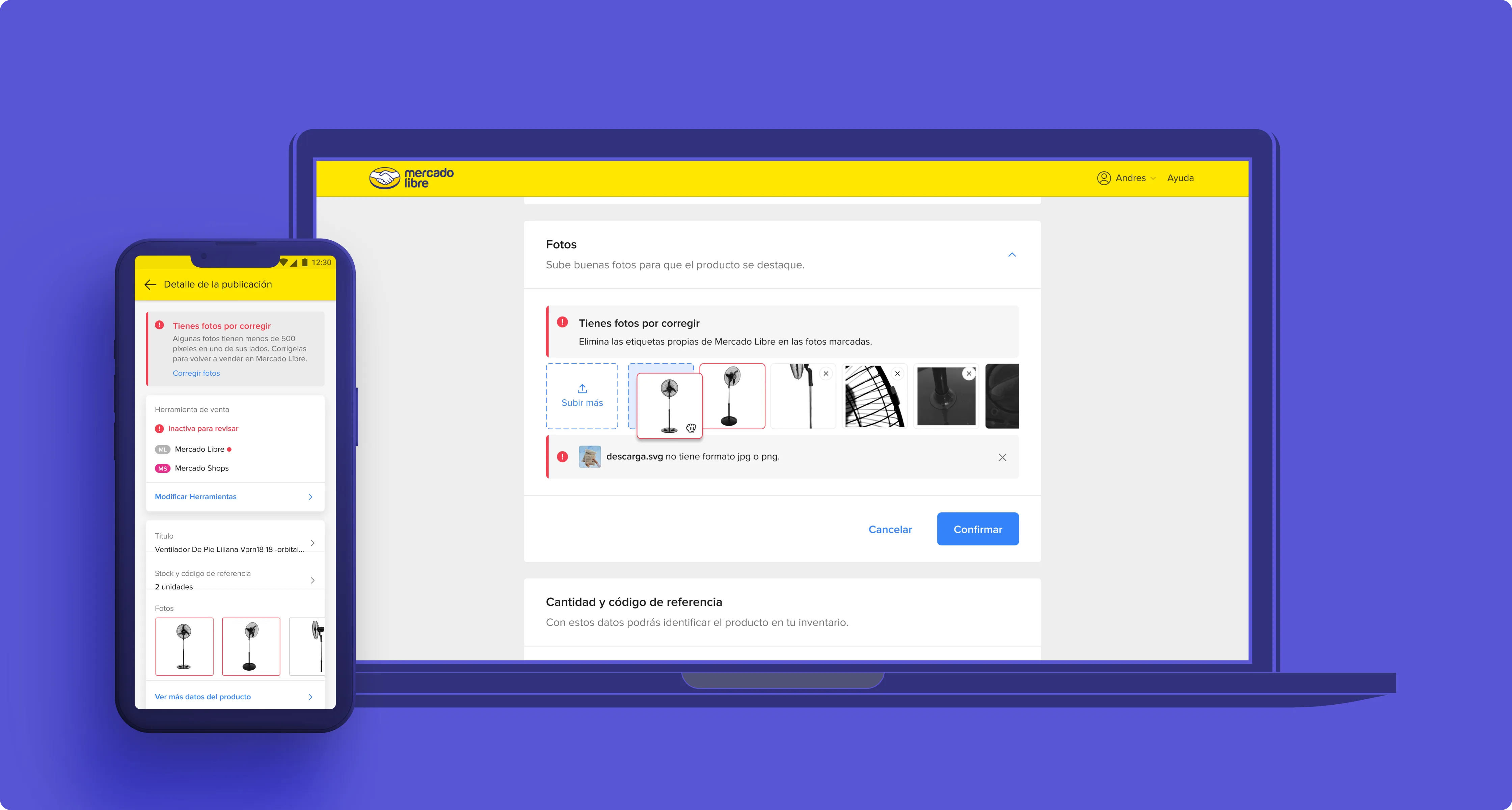 Seller Photo Moderation interface