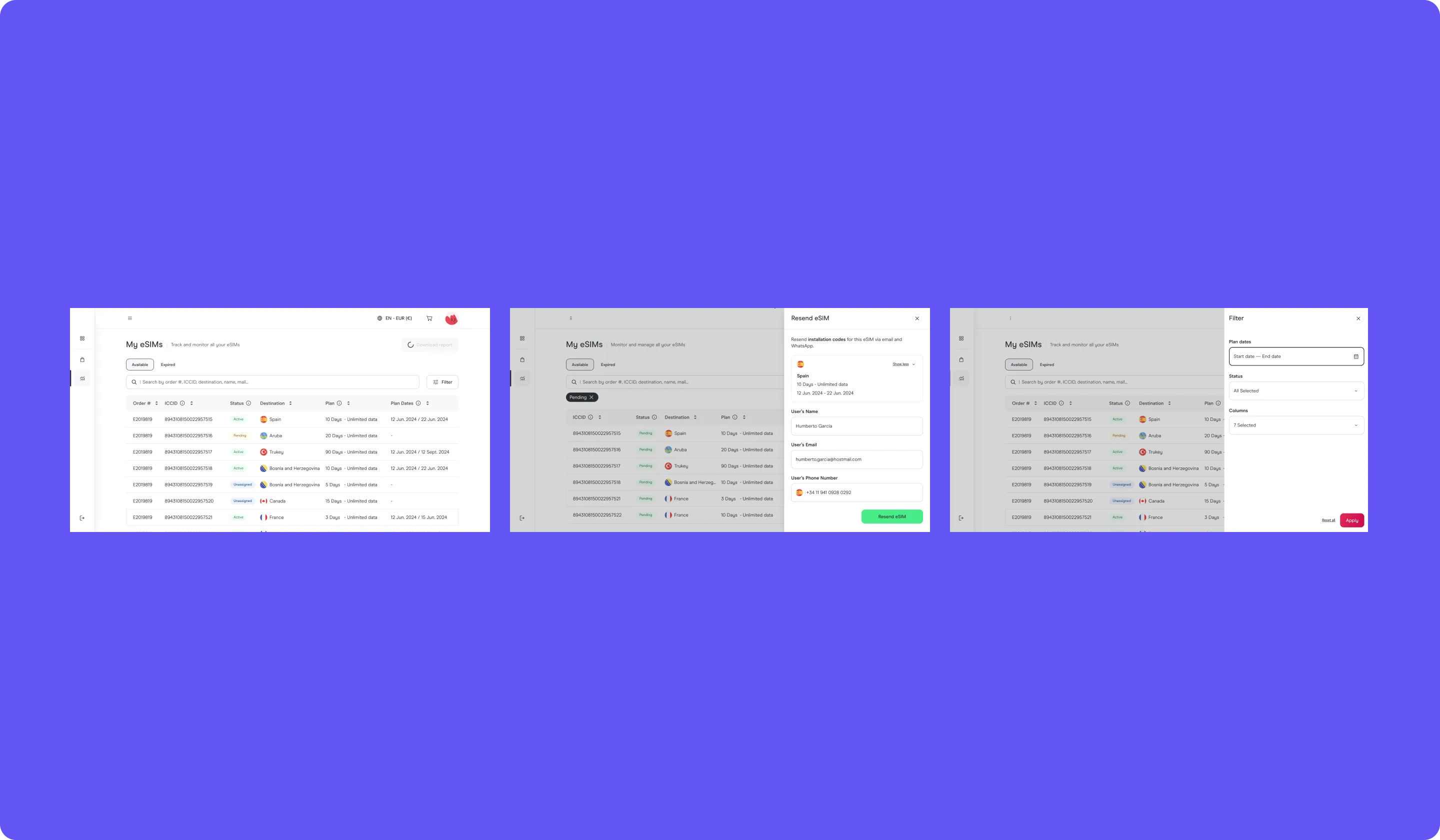 Final platform UI: admin dashboard, seat management, billing view